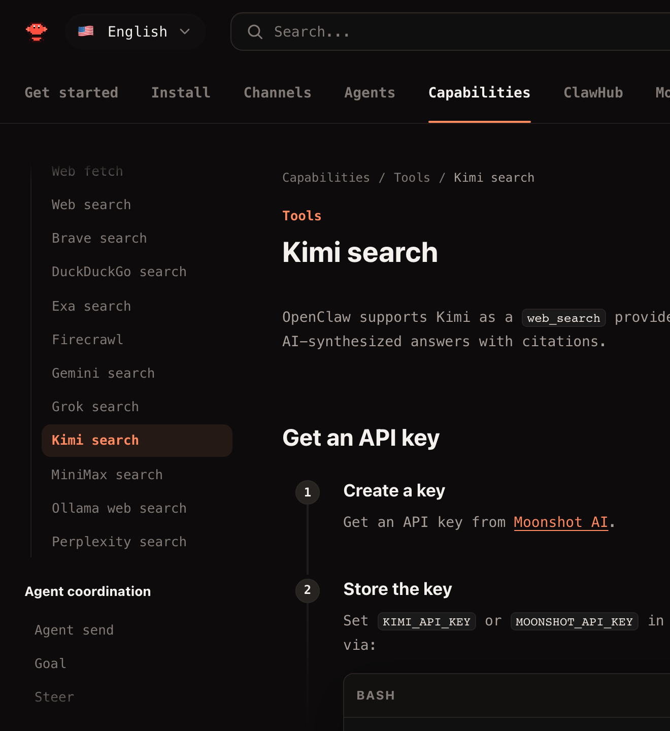 After: active Kimi search sidebar item is visible near the middle of the rail